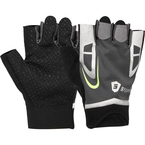 Gants mi-doigts Fitness Unisex Antidérapants Respirables pour Vélo Yoga Entraînement (XL) (1/5)