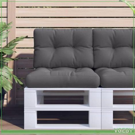 360557 Coussin de palette anthracite 60x40x12 cm tissu (1/5)