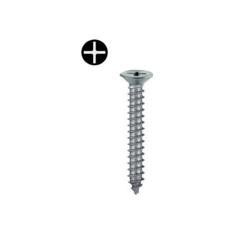 20 VITI AUTOFILETTANTI IN INOX TESTA PIANA SVASATA 3,5X16