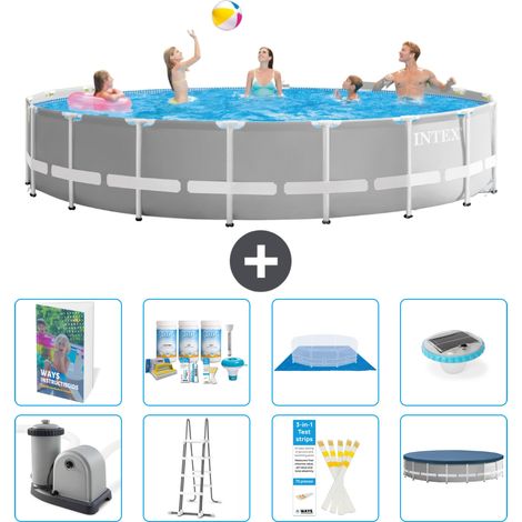 Prism Frame Pool Rund - 549x122 cm - 9-teilig S576