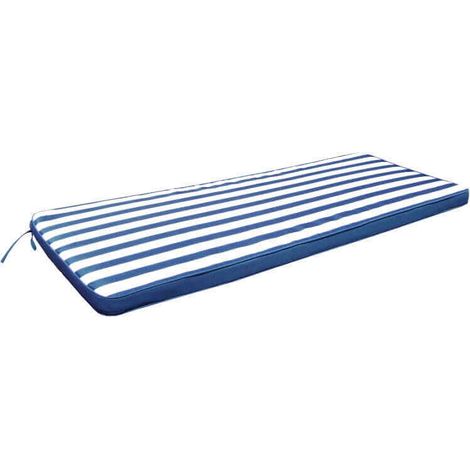 Rechteckiges Kissen im abnehmbaren Wasser -Repellent Polyester 110 x 45 cm - Blue