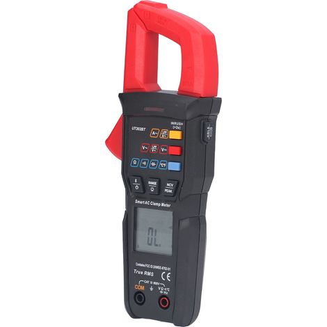 Pince ampèremétrique numérique multimètre intelligente pour test de tension, de résistance et de courant AC/DC UT202BT