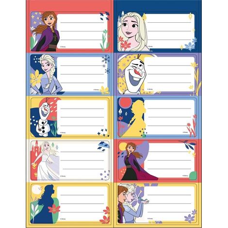 Autocollants pour cahier La Reine des Neiges