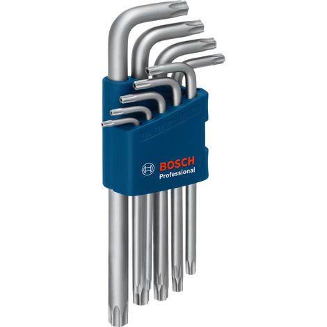 Bosch PRO Hex Key Allen Key Torx 9pcs 1600A01TH4