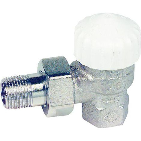 Vanne thermostatique IMI Heimeier V-exakt II - U-T, laiton rouge nickelé, forme traversante 3/4 (1/3)