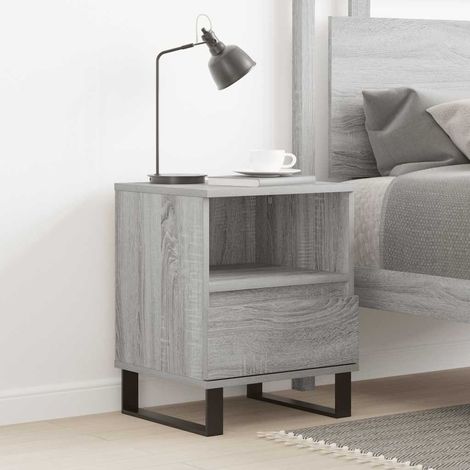 Nachttisch Grau Sonoma 40x35x50 cm Holzwerkstoff