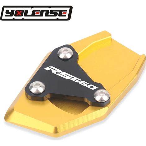 (Or) Compatible avec Aprilia RS660 RS 660 2020-2023 2021 : béquille latérale, extension et support pour moto, puissance maximale (1/4)