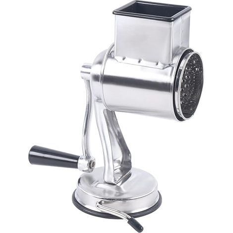 Moulin à tambour, en acier inoxydable, avec 5 tambours, broyeur manuel pour pommes de terre, multifonction, pour hacher les fruits et légumes (1/5)