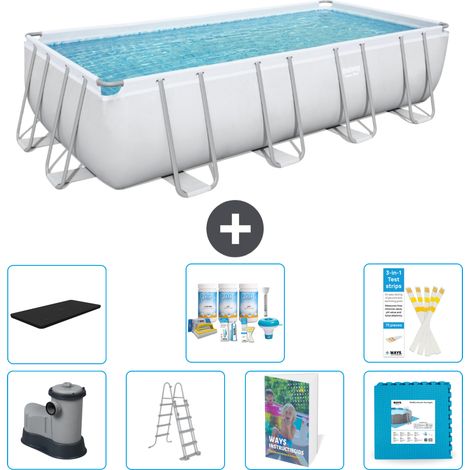 Bestway Power Steel Rechteckig - 549x274x122 cm - 8-teilig S536