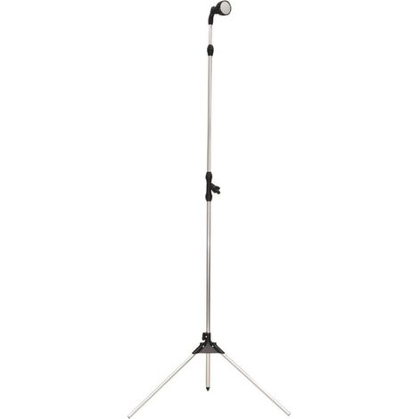 Douche De Jardin Avec Trépied Et Hauteur Réglable 1,65 À 2,10M Tête De Pulvérisation Idéal Pour Les Piscines Ou Les Terrasses noir (1/5)
