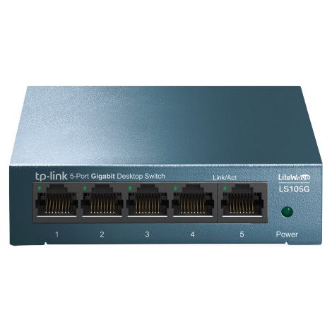 Switch Sobremesa 5-Puertos 10/100/1000Mbps