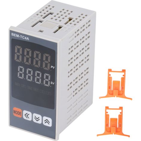 Thermostat intelligent à double sortie 100-240 V CA avec affichage LED BERM et réglage PID. (1/5)