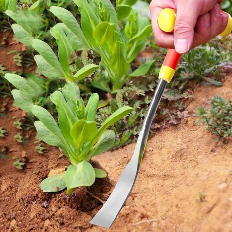 Pelle À Légumes - Pelle À Ail En Acier Haute Résistance - Pour Jardinage Extérieur, Désherbage Et Récolte De Plantes Sauvages - 1 Pièce (1/3)