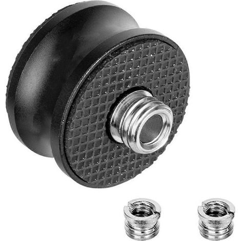 Adaptateur fileté mâle-femelle en métal, montage par vis, conversion mutuelle 3/8 po 1/4 po (1/3)