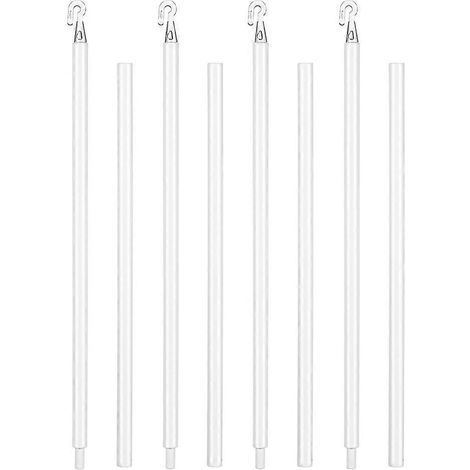 Tige de rechange en plastique pour 4 ensembles de stores verticaux, commande de rideaux