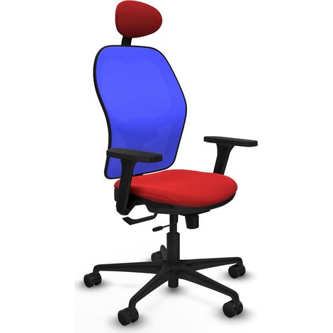 Sedia da ufficio piqueras y crespo Jorquera rossa ergonomica (1/2)