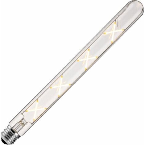 E27 T30-300 mm LED-Edison-Glühbirnen im Vintage-Stil, 8 W (entspricht 70 W Halogenbirne), 700 lm, warmweiß, 2700 K, nicht dimmbar, E27-Retro-Klarglasröhre, 2 Packungen  FLITI