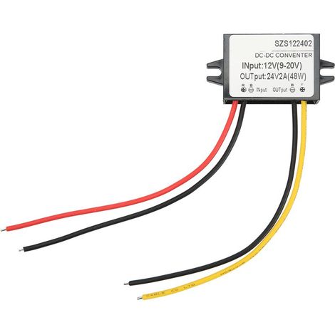 Module élévateur DC vers Step Up, boîtier en PP étanche IP67, convertisseur de tension Boost 12V 9-20V 24V 2A (1/5)