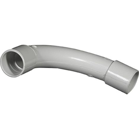 Eur Ohm – Courbe d. 32mm gris – Raccord pour tube IRL – Pour installations électriques en intérieur – Résistant aux chocs et à l'humidité