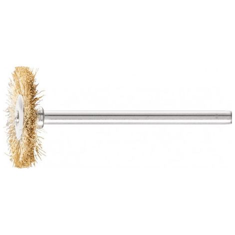 Mini brosse ronde RBU 2202/3 MES 0.10 D22xl2xL6 mm laiton PFERD (Par 10)