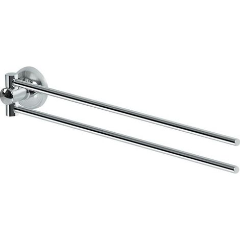 Toallero doble de pared Acero COUNTRYSIDE Cromo Spirella