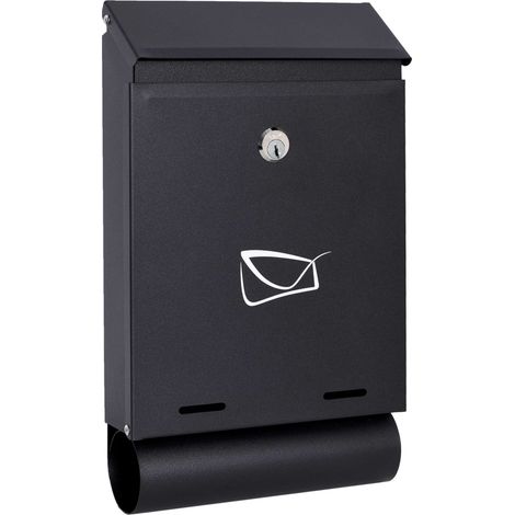 Hadvar Briefkasten für Briefe, schwarz