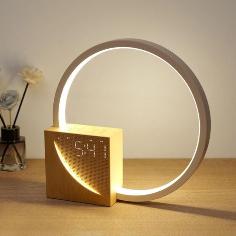 Lampe de Chevet 10W avec Port de Charge USB - Réveil Lumière à Contrôle Tactile, Intensité Variable - Aide au Sommeil pour Bébés et Adultes, 3 Niveaux de Luminosité Veilleuse - Pour Chambre ou Salon