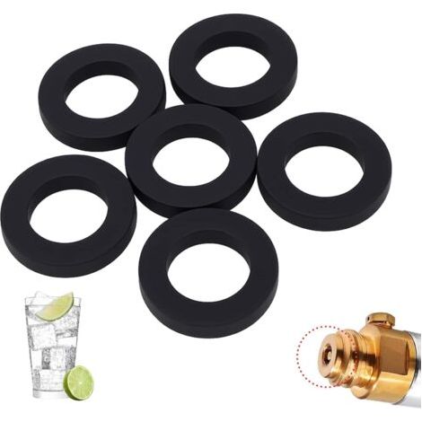 Confezione da 20 guarnizioni di ricambio per bombole di CO2 - O-ring in silicone compatibili con Sodastream Crystal, SodaClub, MySodaPop, WasserMaxx, ecc. (1/5)