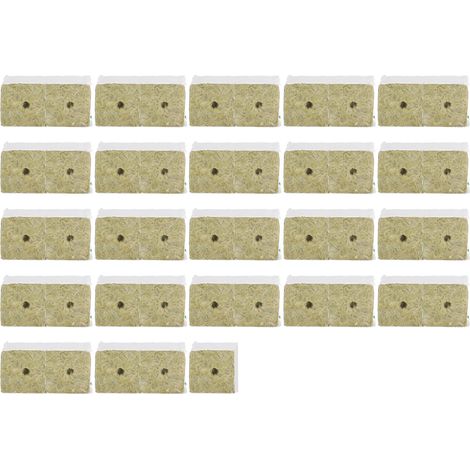 Blocs de laine de pierre 45 pièces - Substrat hydroponique pour semis et culture en jardin (1/5)