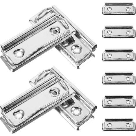 Lot de 10 pinces métalliques pour tableau blanc, porte-documents de bureau, pinces de fixation pour menus, accessoires pour porte-documents (1/5)