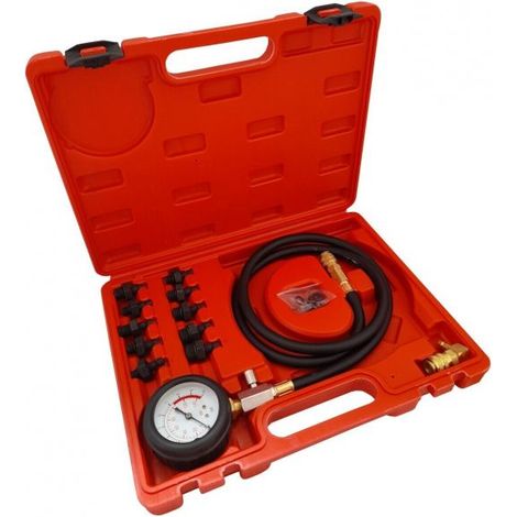 KiT 12pz tester pressione di compressione olio motore auto 0 - 10 BAR Art. 06029