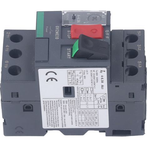 Disjoncteur moteur Protection contre les surcharges thermique magnétique bouton de démarrage manuel montage sur Rail AC690V GV2-ME10 4-6.3A (1/5)