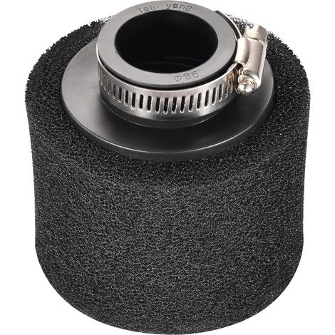 35 mm gerader Mund-Schwamm-Luftfilter, Ersatz für 50 cc, 70 cc, 90 cc, 110 cc, ATV, Quad-Kart-Roller, Motorrad, Dirt Bike, Schwarz (1/5)