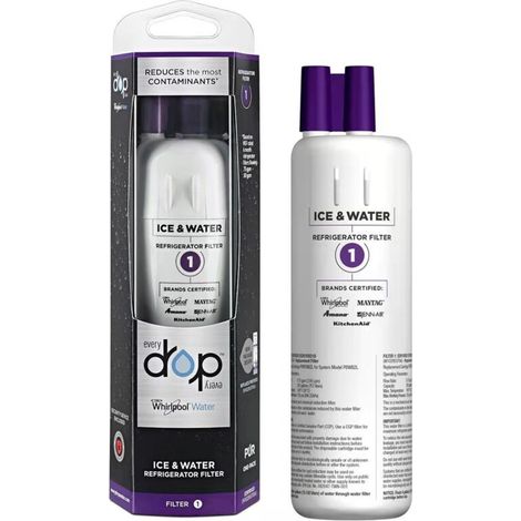 1 filtre à eau neuf pour réfrigérateur, compatible avec le filtre à glace et à eau 1, convient pour Edr1rxd1 (1/5)