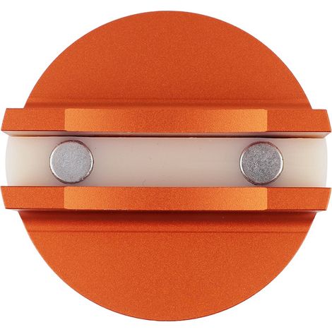 Adaptateur de rail de cric magnétique rainuré en aluminium (orange) (1/5)