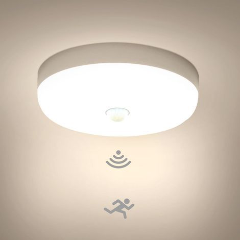 15-W-LED-Deckenleuchte mit Bewegungsmelder, Innenleuchte mit Sensor, IP56-Schutzart, für Keller, Flure und Keller, 220-V-Rundleuchte mit Bewegungsmelder für den Innenbereich (1/5)