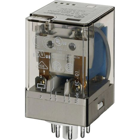 Finder 60.12.9.012.0040 Steckrelais 12 V/DC 10 A 2 Wechsler 1 St. (1/2)