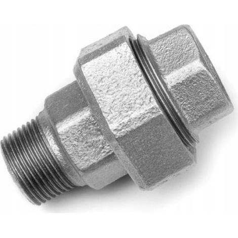Raccord Galvanisé - 1 Pouces - Filetage R Rp - Pour Transfert Liquide - 1 Pièce