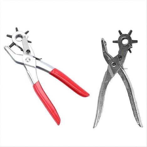 Perforatrice à cuir, outils pour cuir, perforatrice à ceinture ordinaire en acier au carbone (1/5)