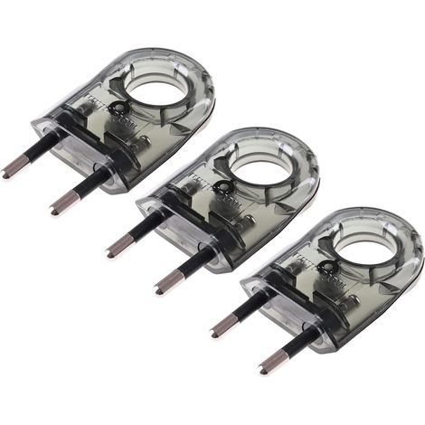 European 2-Pin Flat Plugs, Screw Connection, For Household Appliances (1/5)
