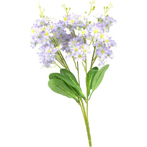 Fleur D Jacinthe Artificielle - Bouquet Simulation Tissu Et Plastique - Décoration Intérieure Vase Et Fête - Lot De 1 (1/4)