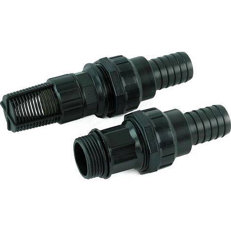 Kit d'Aspiration pour Pompe, Accessoires Tuyau 1" : Raccords et Crépine à Clapet Anti-retour, pour Tuyau spiralé 25 mm diamètre, faites-le vous-même (1/5)