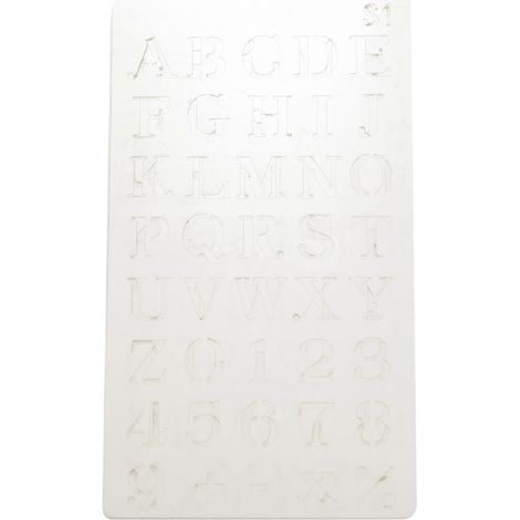 Lot de 12 gabarits de lettres réutilisables pour la peinture et la pulvérisation de lettres à faire soi-même (1/5)