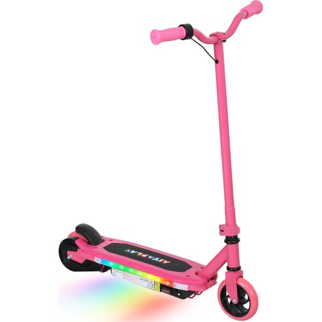 AIYAPLAY Electric Scooter for Ages 6-14 Years, with Colourful Lights, Pink (1/5)