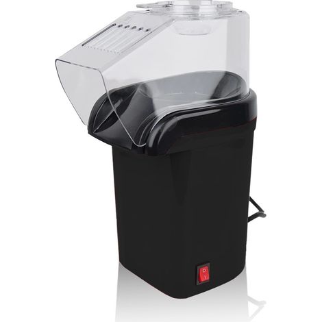Mini máquina de palomitas de aire eléctrica 416371 Potencia 1200W taza medidora  Color: Negro
