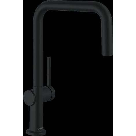 HANSGROHE Talis M54 miscelatore monocomando per cucina U, nero opaco - 72806670 (1/2)
