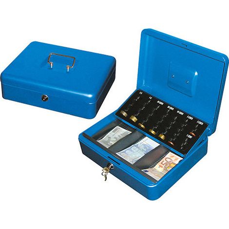 Caja porta-valores Brixo 30x24x9 cm – Lámina pintada – Compartimento para monedas