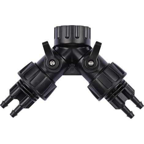 CCYKXA 6.35 mm Drip Irrigation Hose Adapter Connector to Tap Adapter Connector, 2-Way Y Splitter for 1.9 cm Garden Hose to Hose (1/5)