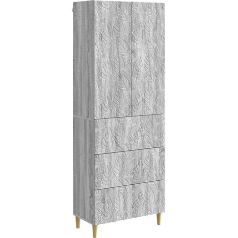 Schrankset 2 pcs Grau Sonoma 66 x 34,5 x 90 cm Holzwerkstoff vidaXL