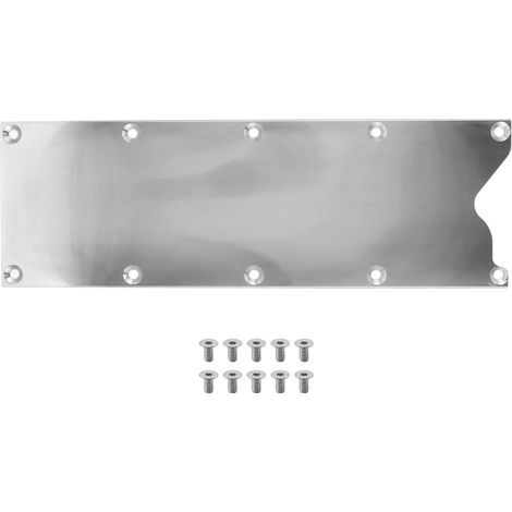 Plat de tubulure d'admission en aluminium usiné, cache vallée 551629 pour blocs moteurs Gen III LS1/LS6/LS, couleur argent (1/5)